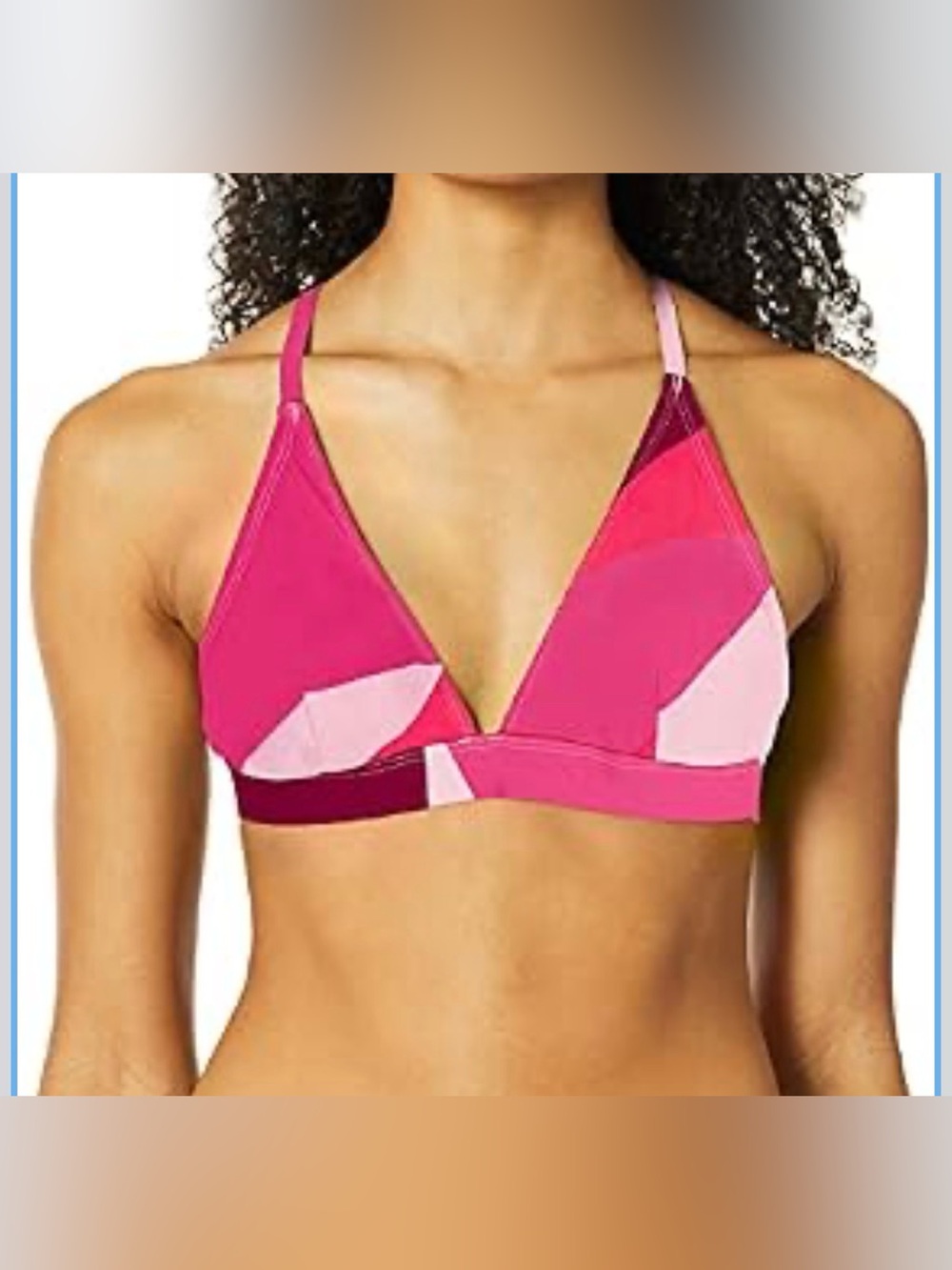 New La Blanca Women's Standard Halter Bikini Swimsuit Top
Pink Slices
Size 4